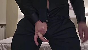 Amateur Big Ass Babe Rides and Spanks in Dirty Talk CFNM Domination with Oiled Feet Fetish