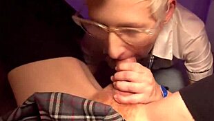 Girl plays with dick after date