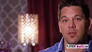 Husband eats wife's pussy before party