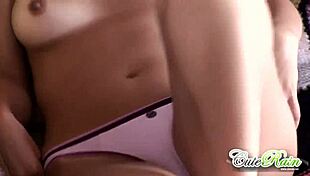 petite teen girlfriend strips off in solo high definition video