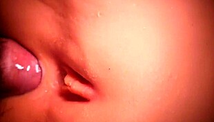 Her Shaved Ass Makes It Easy For Double Penetration And Handjob To Orgasm