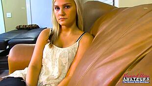 Horny Blonde Coeds Bailey And Olyssia Share Cock