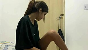 Horny stepsister sucks my dick while stepfathers sleep