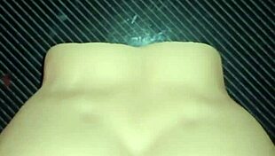 Candy bends over the desk in doggystyle for hard anal and pussy fucking with creampie dripping on her big ass