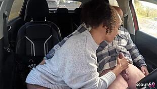 German Half African Teen Lia Amalia Picked Up for Quick Fuck