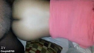 Bound Couple Experiences Deep Emotional Pleasure in Doggy on Sofa