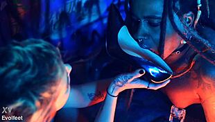 intriguing heel play and foot domination with sucking and spitting