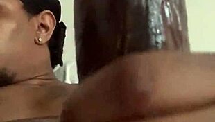 Oh damn, I'm so bored and horny - watch me stroke this massive black cock solo!