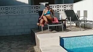 Claudia Bavel teases with striptease and outdoor masturbation in her compilation.