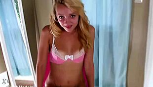 i love ally winters cute 19 yo blonde pov huge cock blowjob and cum swallow