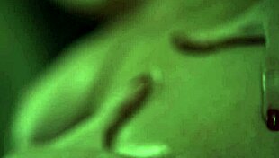 Josephine jackson transforms into big tits babe for solo masturbation.