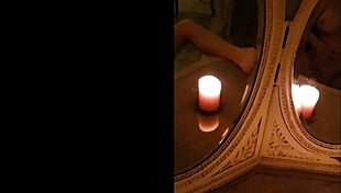 Masturbating in vintage mirrors with antique retro pov solo