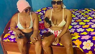 me and my step sis took advantage and fucked the hotel worker when he brought the drinks we bought 😈