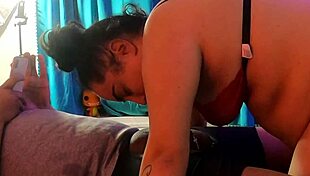 Candy's Beautiful Moans As She Blows Monster Cock In The Hood