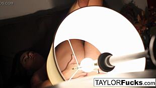 Taylors hotel room masturbation with big tits ass brunette pornstar nude solo babe!