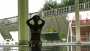 I show my petite tits and tight pussy underwater