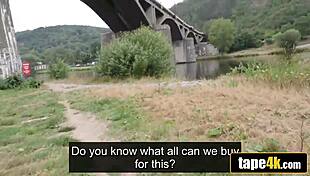 hot brunette girlfriend becomes slut for cash with asshole boyfriend watching?