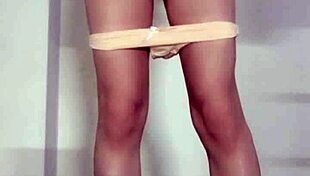 Do you see this Asian ladyboy masturbating outdoors in cum-soaked panties?