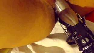 uhh my first time tryin anal with a curling iron up my tight cunt feels so intense and rough