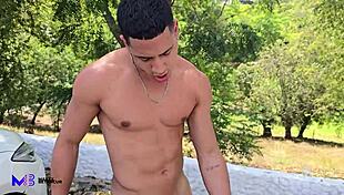 Public Car Wash Sex With Max Betancur And Athenea Rosse Riding Passionately