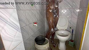 I-I got a big cock in the shower, it's huge!