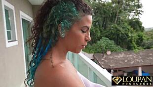 Amateur Latina takes that hairy pussy and tight asshole pounding in intense POV action!