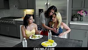 Sleepwalker Stepson Freeuses His Hot Stepmom And Stepsister - Cncmilf In Doggystyle Group BDSM