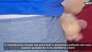 Married housewife rides her cuckold and cums hard 😏