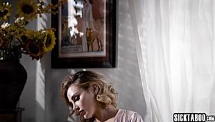 हॉर्नी ब्लोंड कैमगर्ल केन्ज़ी ऐन और हॉट केन्ना जेम्स पर्फेक्ट बीबीसी लंड वाले पति को चोदती