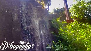 Fucking that naughty woman outdoors, almost caught by homeless.