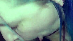 Nasty slut giving sloppy blowjob to big black cock 😈