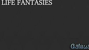 savannah sixx kissing gia derza deeply, then heading to the bedroom for more hot touching and groping