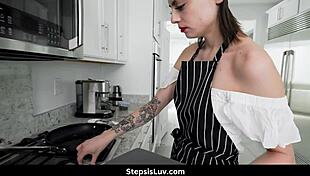 Cut Brunette Stepsis Angel Windell Gets Penetrated by Huge Dick Stepbro Jay Rock