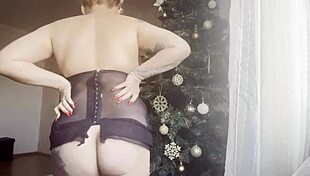 Pussy lips and natural big tits bouncing during solo masturbation!