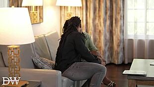 Hazel Grace Says, 'Fuck Me Hard!' on the Sofa with Big Black Cock!