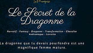 Discover the dragoness's secret in this french furry sex story. Featuring monsters and european elements