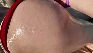 Big Tits Girl Asks for Favor on Beach