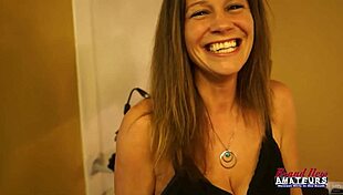 Petite Mature Brunette Julia Gives Wet Bj And Masturbates!