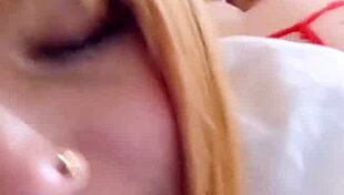 Skinny latina college girl gets bold doggystyle fuck on TikTok live