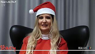 real life porno 59 stacy - rimming and milk christmas romantic sex, blonde pornstar blowjob facial bdsm swallow