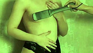 Cute sexy blonde gets her hairy pussy spanked as she masturbates