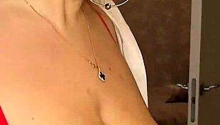 Milf with huge tits pouring milk, will you lick the milk off my boobs?