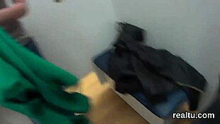 Czech sweetie tempted in mall then undressed with clothes ripped. She gets assfucked hard in pov reality shop scene