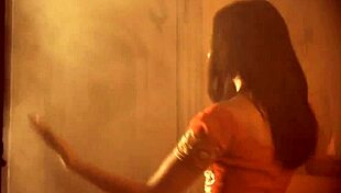 Teasing indian babe rips clothes in sensual exotic scene