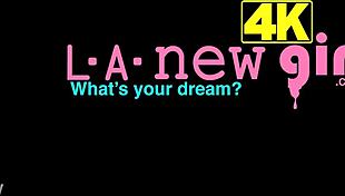 does this cute teen blonde model show her sexy body?