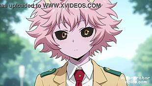 Mha mina from my hero academia appears in this hentai r34 collection of nsfw nude cartoon porn pictures generated by ai