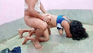 Desi indian bhabhi alone at home, craving anal creampie party with black cock