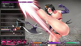 Karryn Plays Hentai Game With Monster Cock Handjob