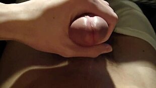 he starts with a gentle touch on the penis then builds up slowly to release