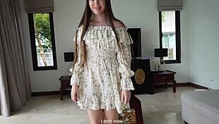 Trying on a New Dress Then Fucked Hard with Wet Pussy and Deepthroat